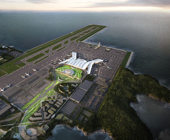 부산 가덕신공항 여객터미널 조감도