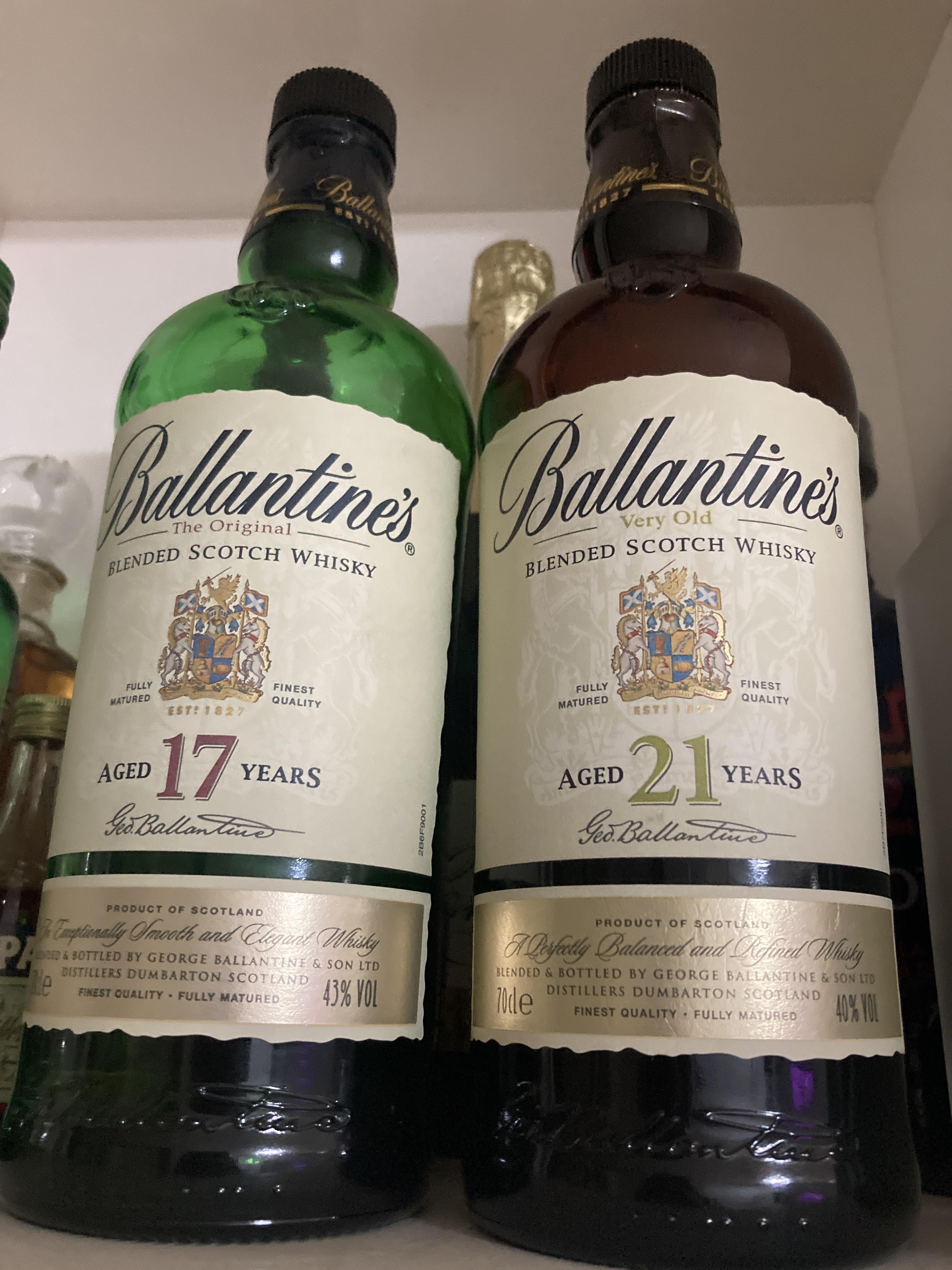  Whisky Tasting Note #8 : 발렌타인(Ballantine’s) 17년 & 21년