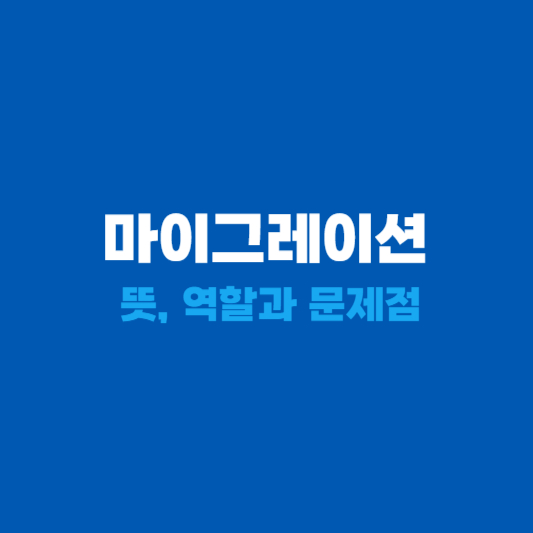 마이그레이션 뜻과 역할&#44; 문제점