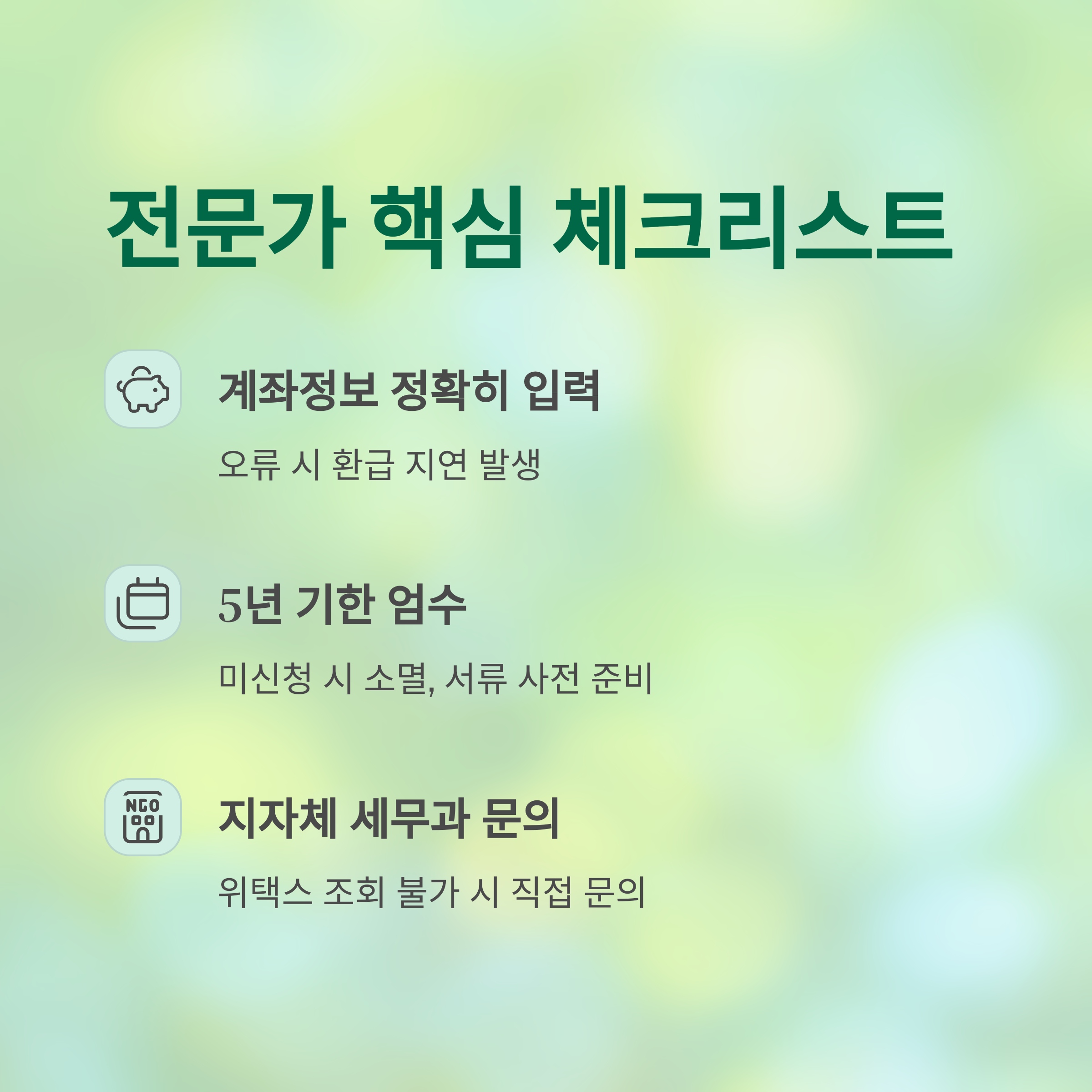 전문가 핵심 포인트와 주의사항
