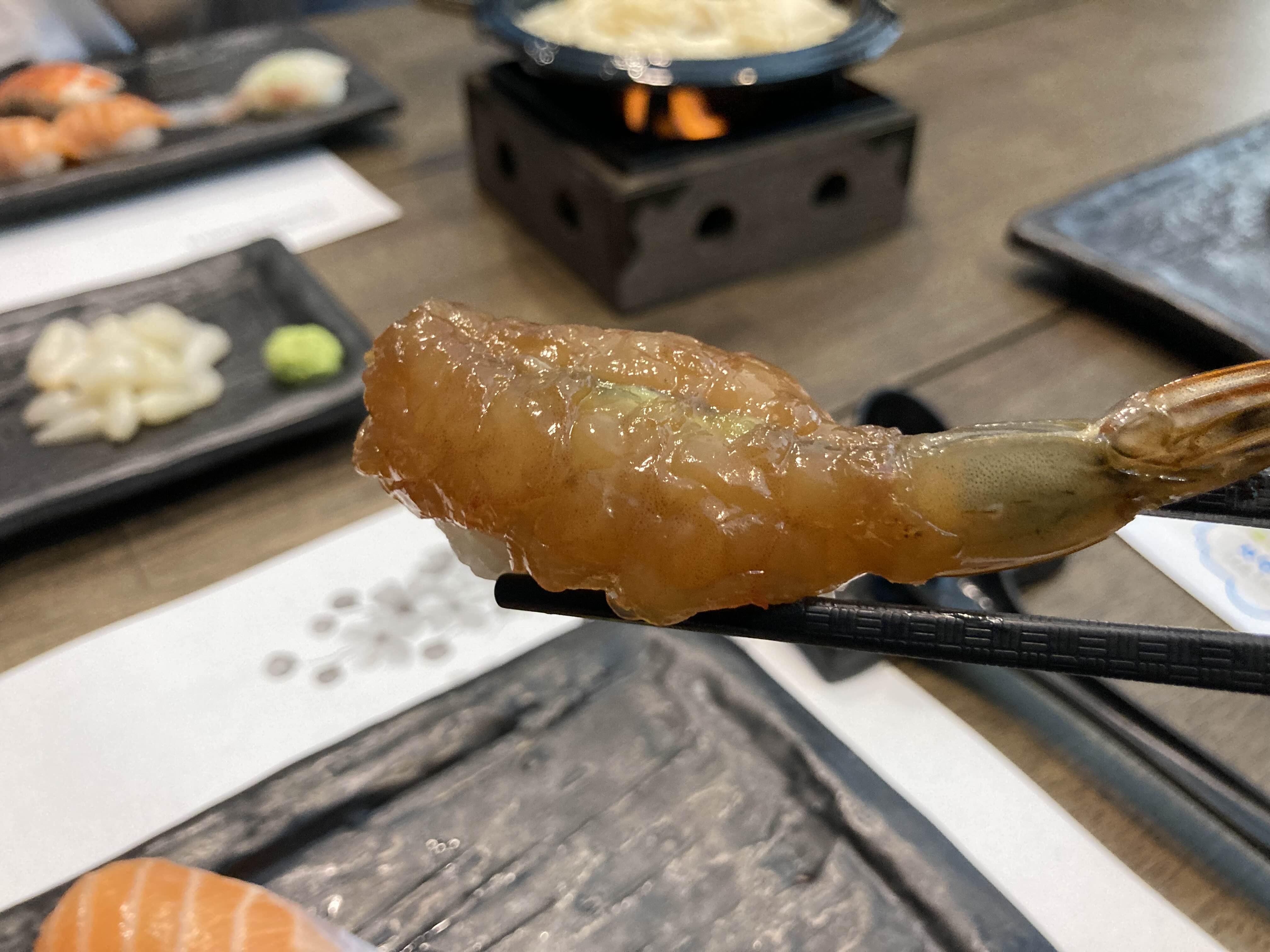 서울 근교 가족여행 맛집 유성초밥 간장새우