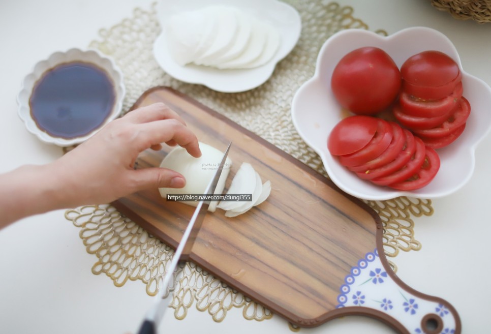 토마토 샐러드 소스 토마토 카프레제 8