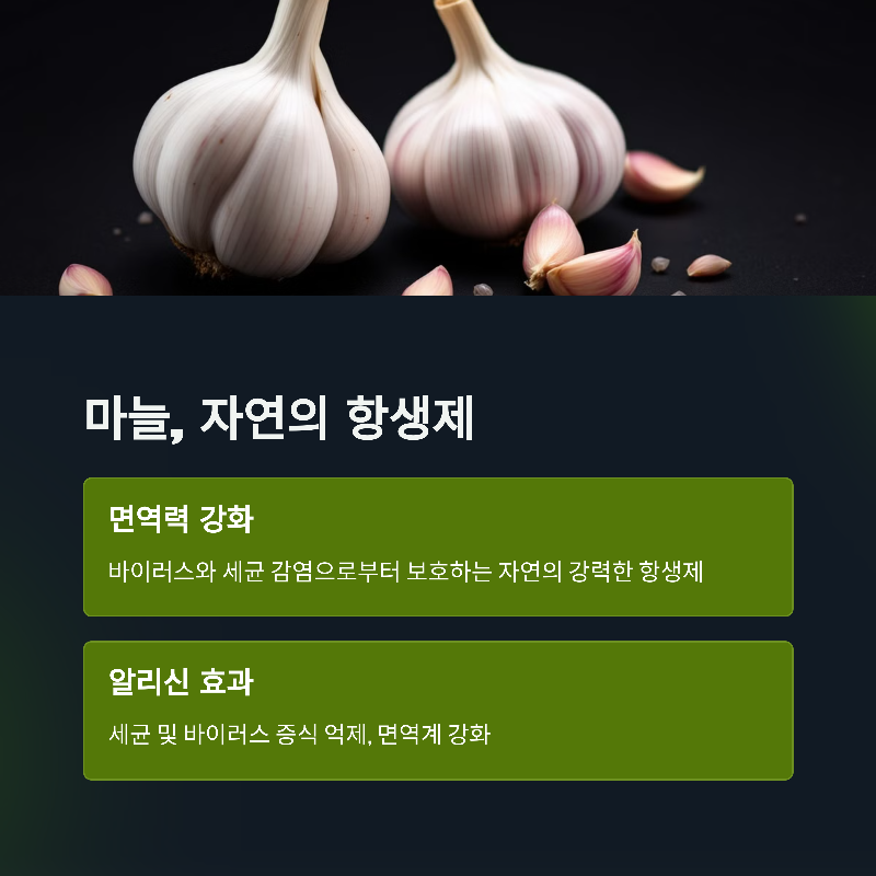 최고의 면역력 강화 음식 중 하나로 꼽는 자연의 강력한 항생제