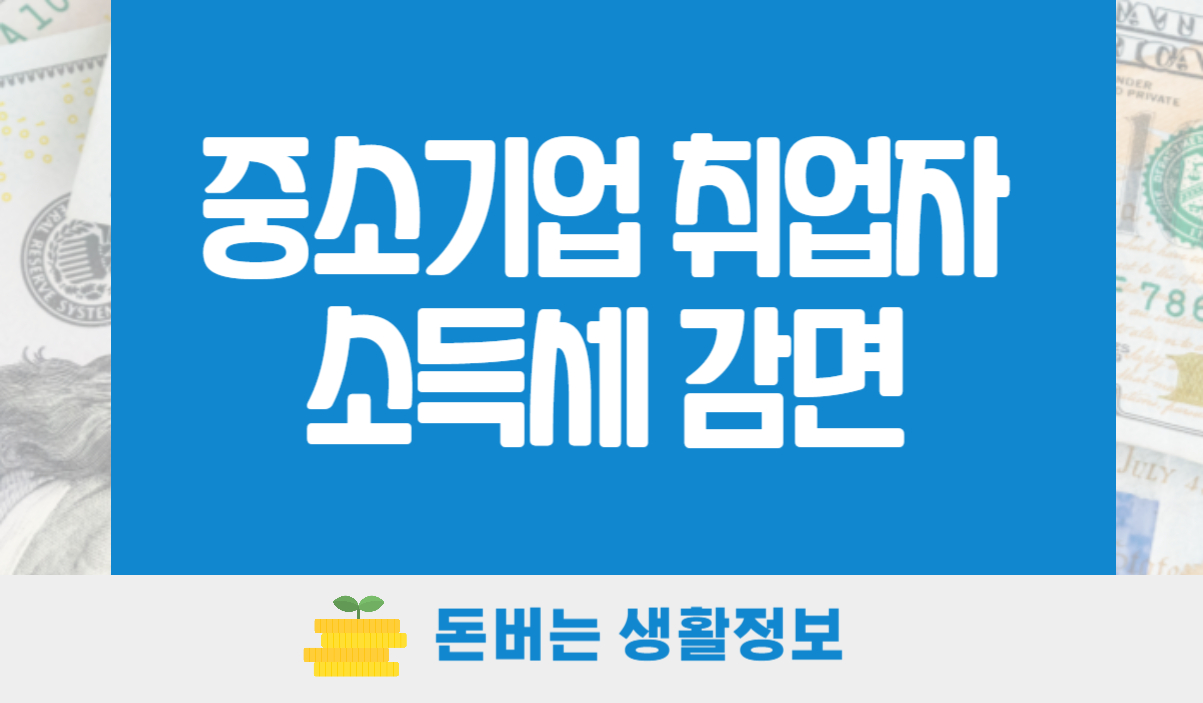 중소기업 취업자 소득세 감면