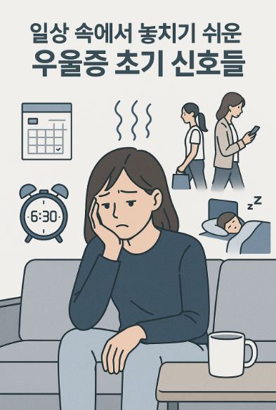 일상 속에서 놓치기 쉬운 우울증 초기 신호들