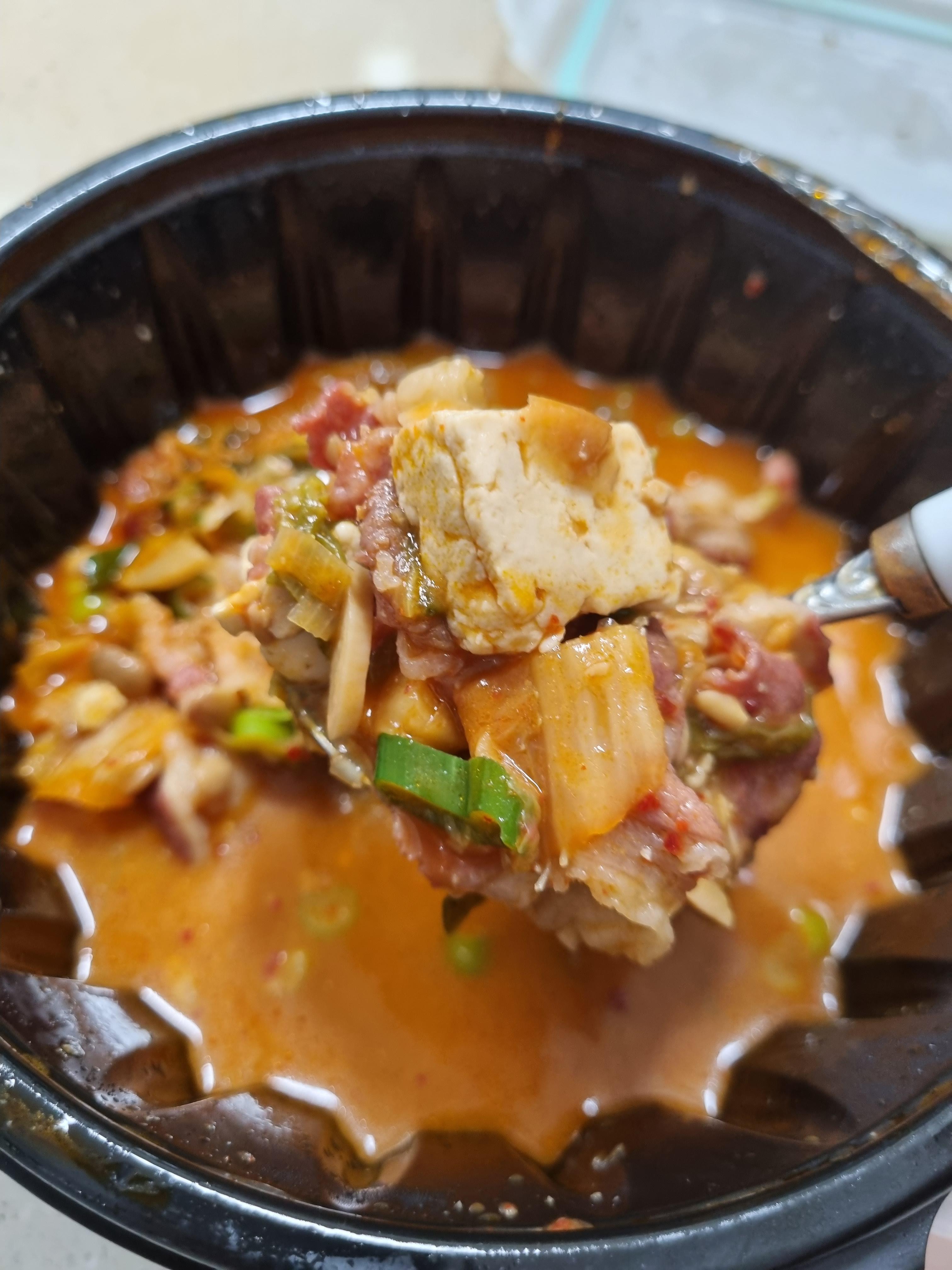 구로 항동 배달 맛집 명품차돌청국장 3인분 같은 1인분