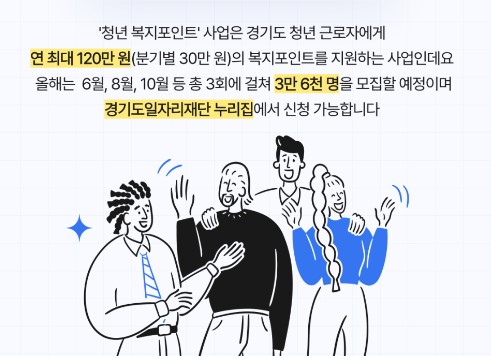 경기도청년노동자지원사업 및 청년복지포인트 안내