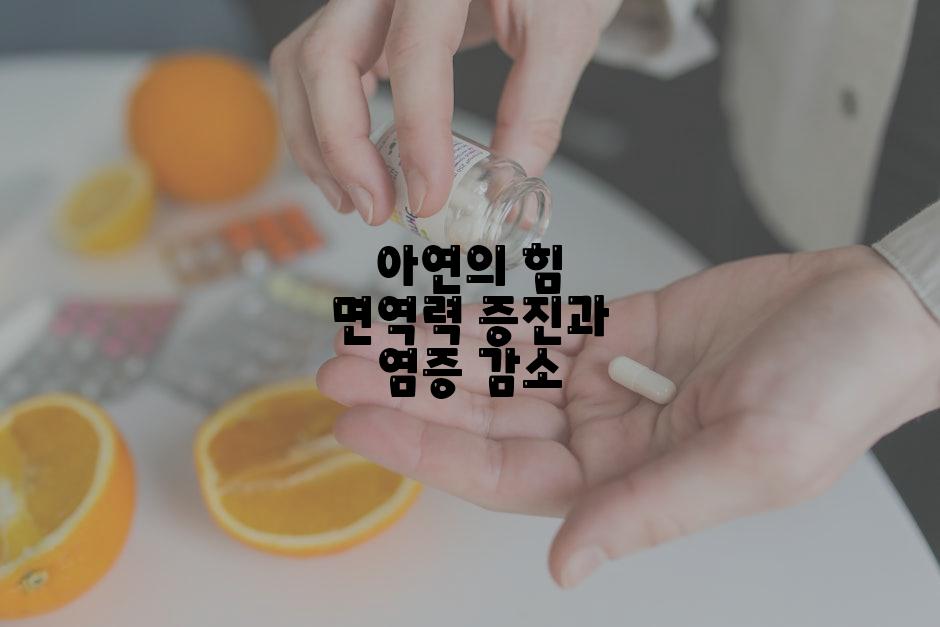 아연의 힘 면역력 증진과 염증 감소