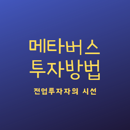  메타버스 투자 이렇게만 하시면 충분합니다.
