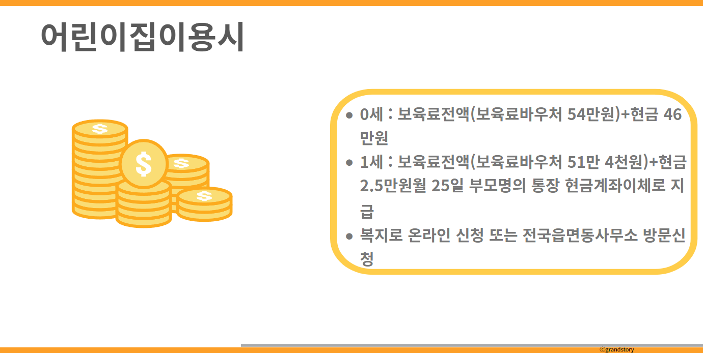어린이집이용시부모급여