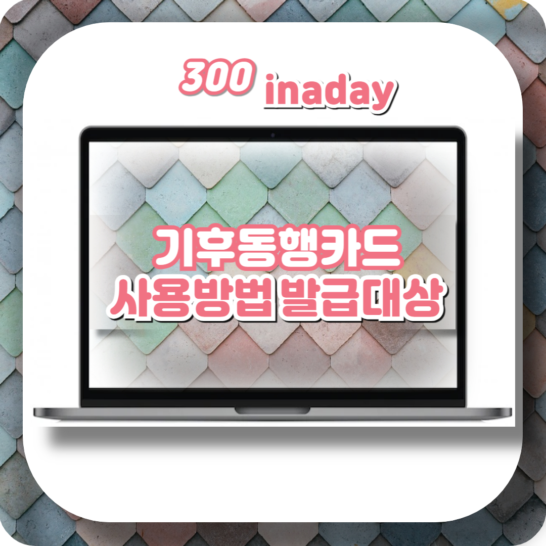  기후동행카드 사용방법 사용기한 발급대상 카드종류 카드가격