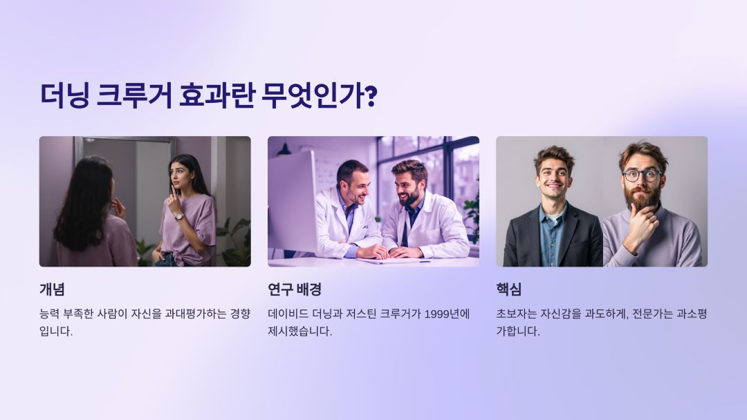 더닝 크루거 효과의 개념