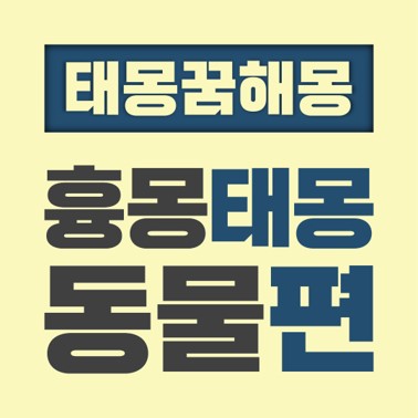  [꿈해몽풀이] 흉몽 태몽 동물편 (개 구렁이 늑대 동물 돼지 두꺼비 뱀 사슴 사자 소 송아지 용 족제비 호랑이)