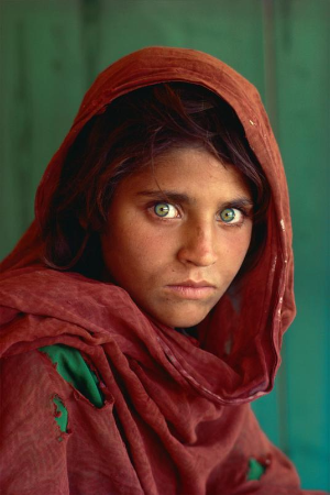 1984년에 촬영한 아프간 소녀