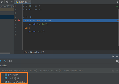  파이참(Pycharm) 디버깅 모드 사용 방법 정리(변수 값, 오류 체크)