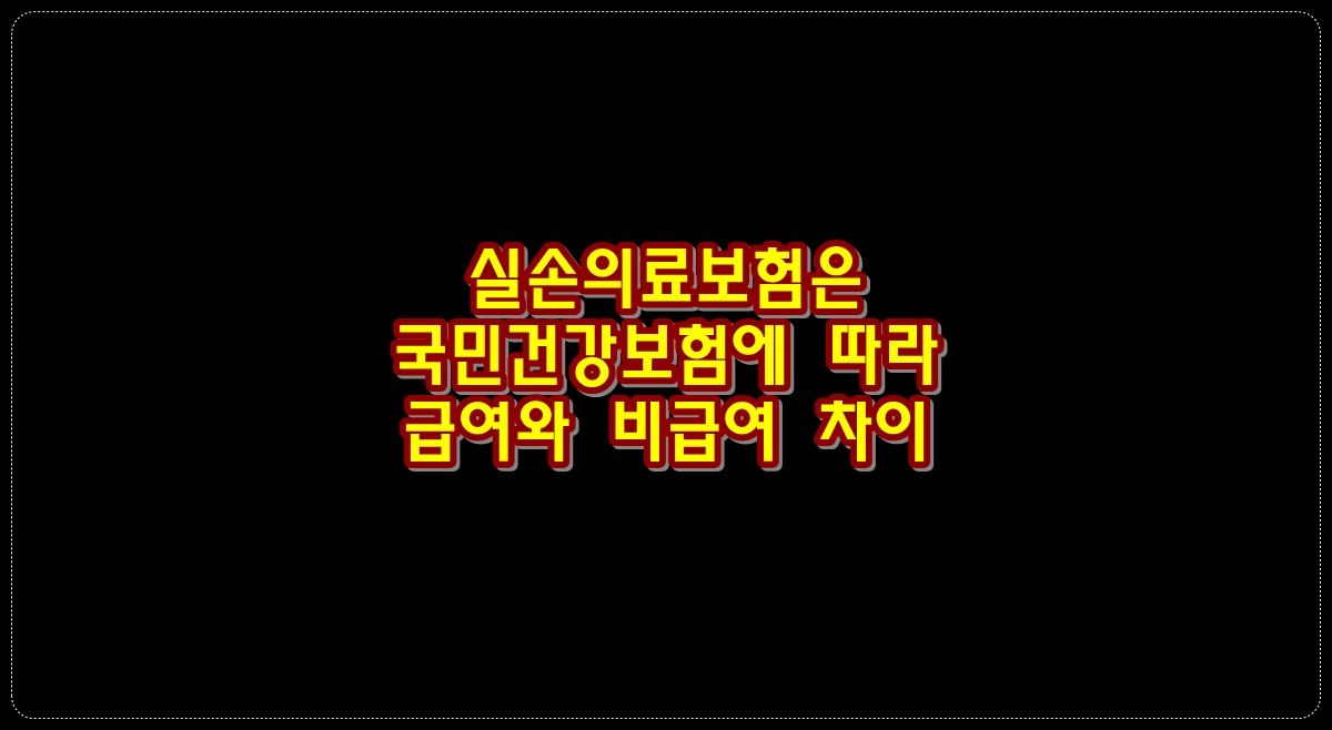 실손의료보험-국민건강보험