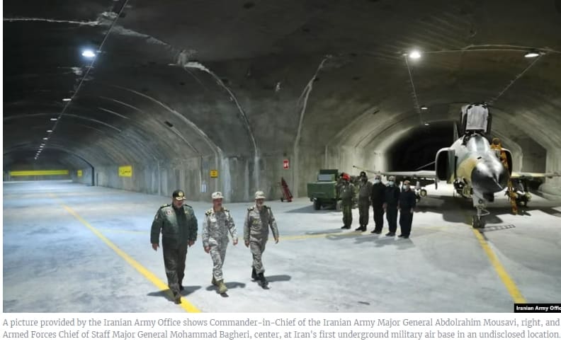 이란&#44; 북한 지원 Oghab-44 전투기 지하기지 공개 VIDEO: Iran unveils underground base for fighter jets