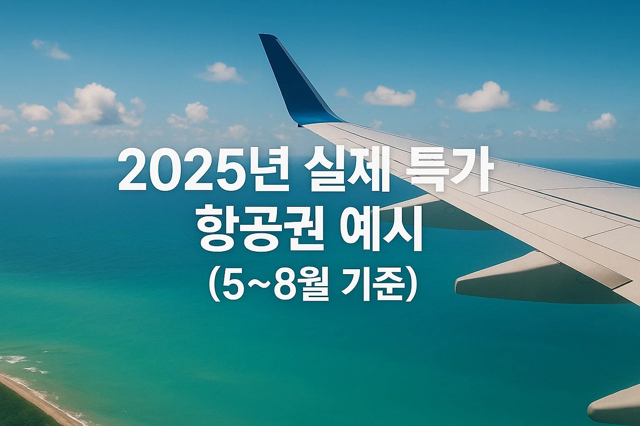2025 여름 항공권 특가 완벽 가이드