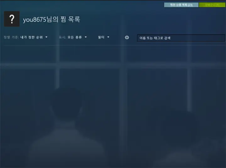 스팀 찜 목록이 보이지 않는 이유와 해결 방법