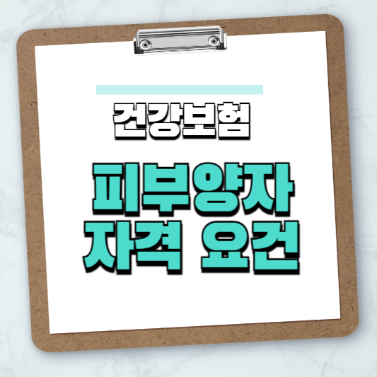 건강보험 피부양자 자격 요건