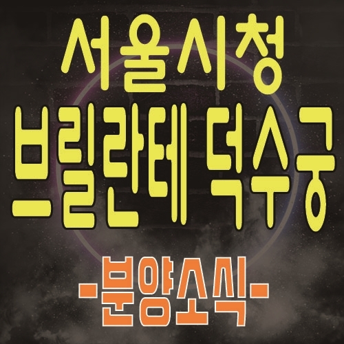  브릴란테 덕수궁 서울시청역 앞 주거형 오피스텔 업무지구 중심의 오피스텔 분양소식 및 모델하우스 사전방문예약 안내