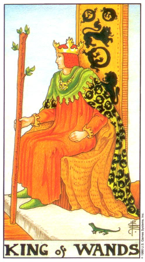  [마이너/완드/정방향] King of Wands (완드 왕) 해석/풀이/키워드/정리