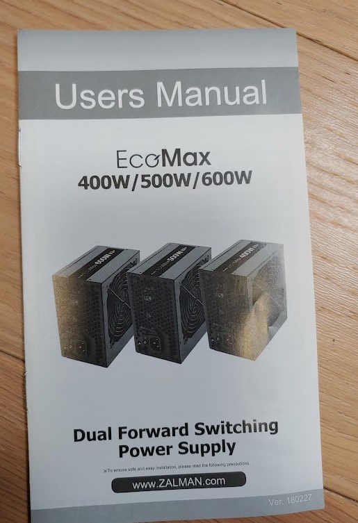잘만 EcoMax 500W 83+ 파워 서플라이 리뷰