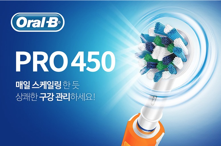  오랄비 PRO 450 전동칫솔 D16