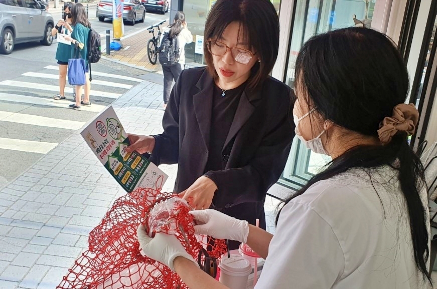 투명페트병 별도 배출제