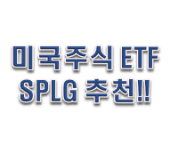  미국 지수 ETF SPLG 싸다. 이걸로 복리 주식투자하자!!!