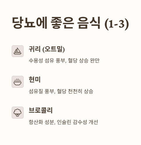 당뇨에 좋은 음식