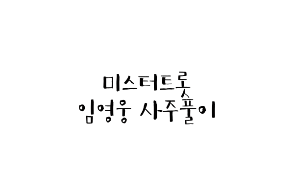  미스터트롯 임영웅 사주풀이