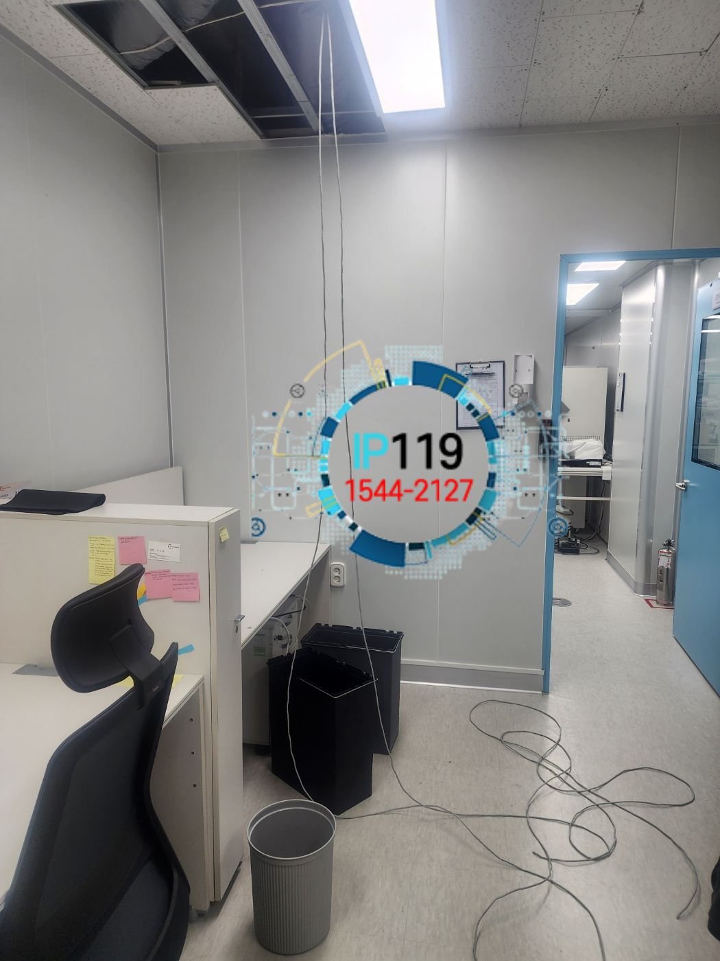 경기 의왕시 사무실 인터넷 점검 후 랜선 교체 작업