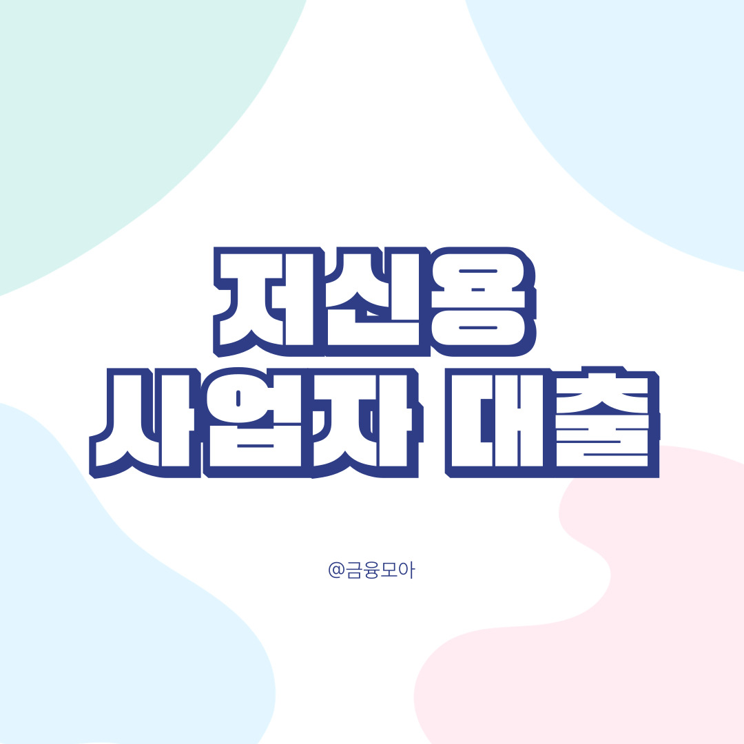 저신용사업자대출