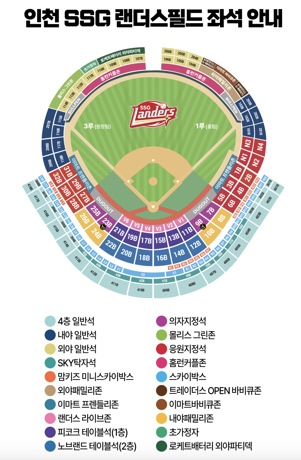 ssg랜더스 좌석배치도
