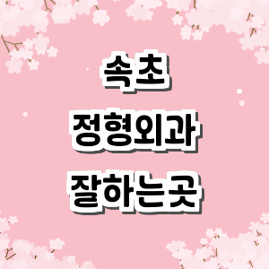속초시 정형외과