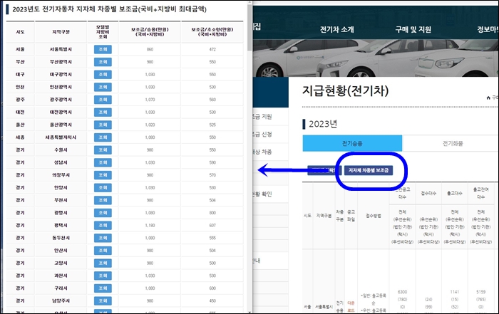 무공해자 통합누리집 전기차 지급현황