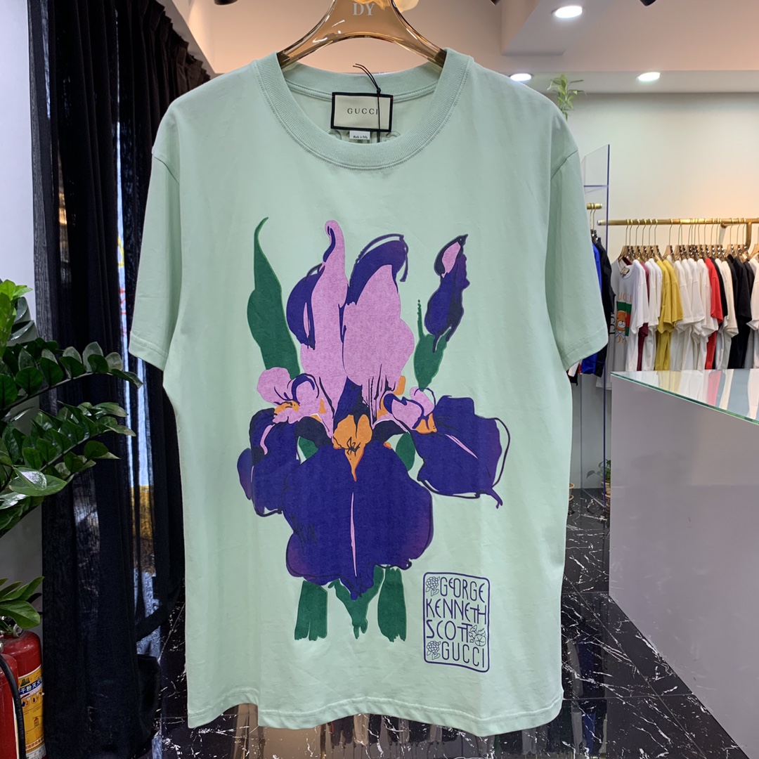  [GUCCI] 구찌 켄스캇 프린트 코튼 반팔 티셔츠 615044 XJDBU 3614