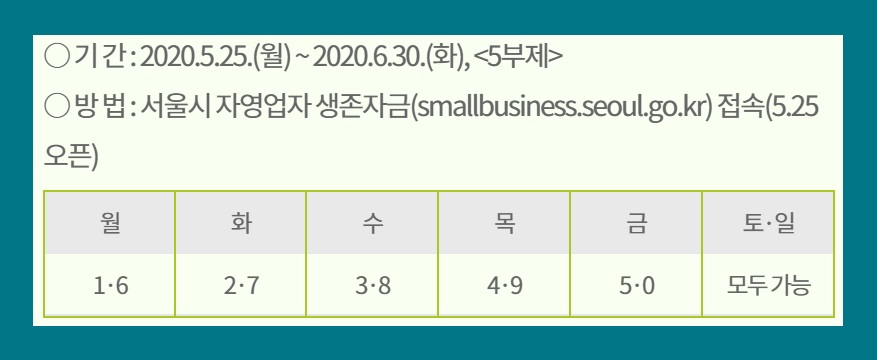 서울시 자영업자 소상공인 생존자금 신청 방법 코로나 19 지원