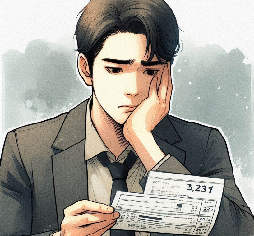과태료 걱정하는 사람