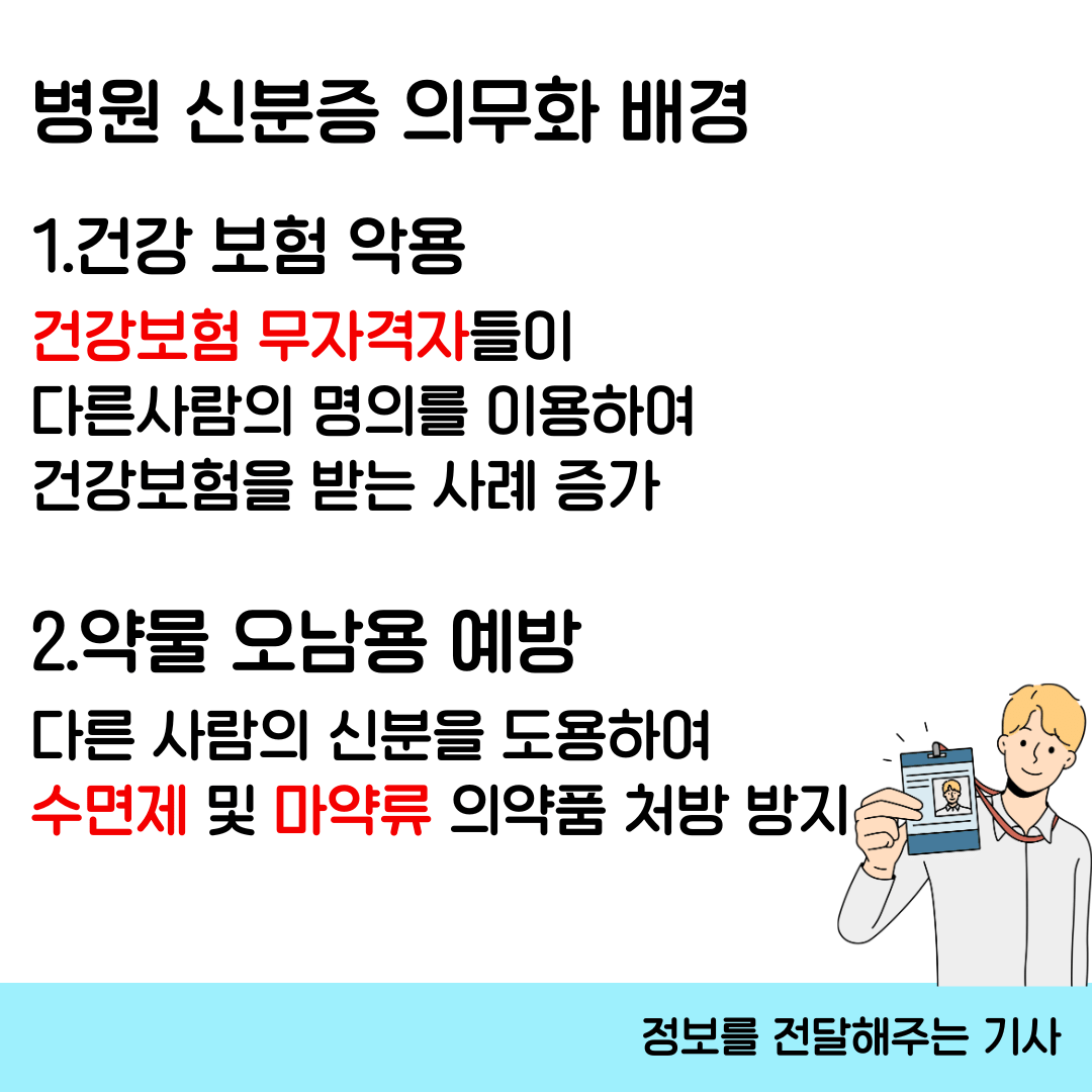 병원 신분증 의무화 배경