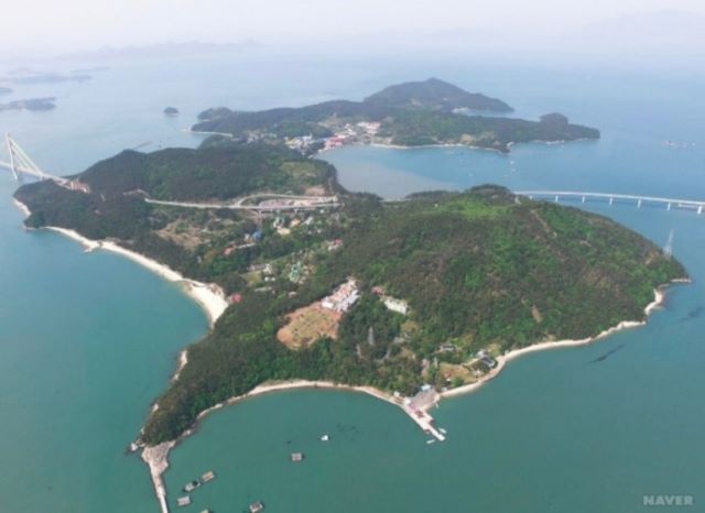 소록도 항공사진이다.