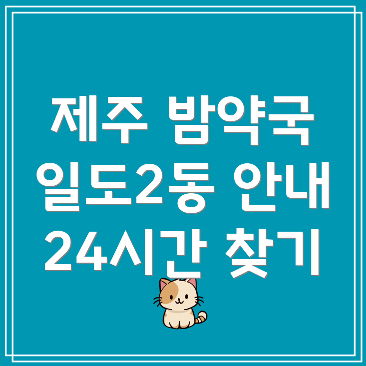 제주도 24시간 약국