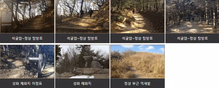 2. 석굴암 주차장 ~ 토함산 정상 (1.4km&#44; 35분)