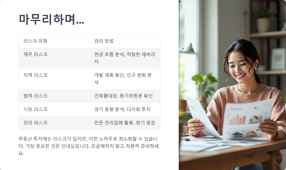 부동산 투자 리스크 관리 노하우