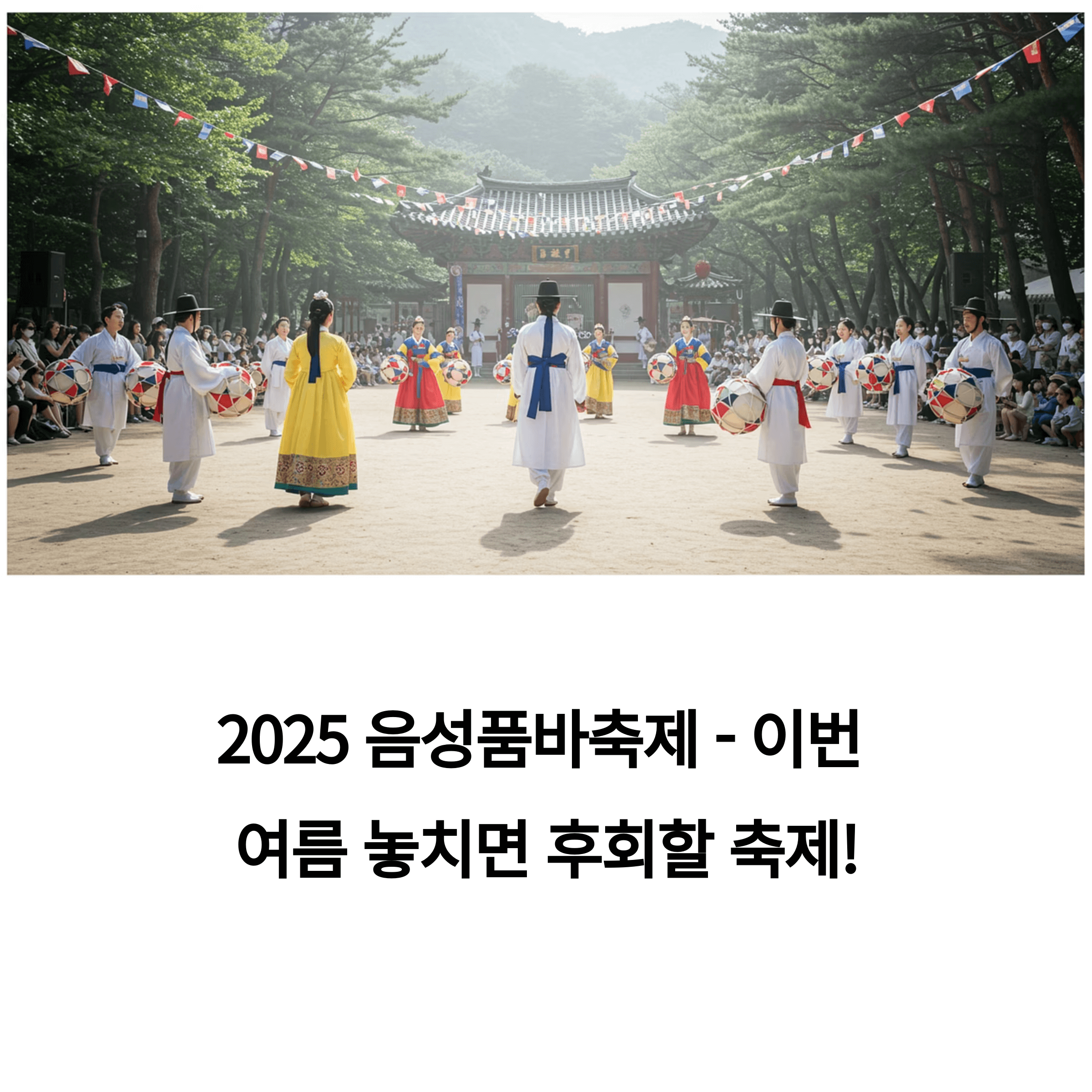 2025 음성품바축제 일정 총정리! 놓치면 후회할 라인업은?