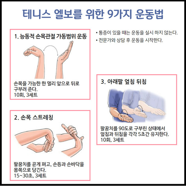 테니스 엘보우 운동법