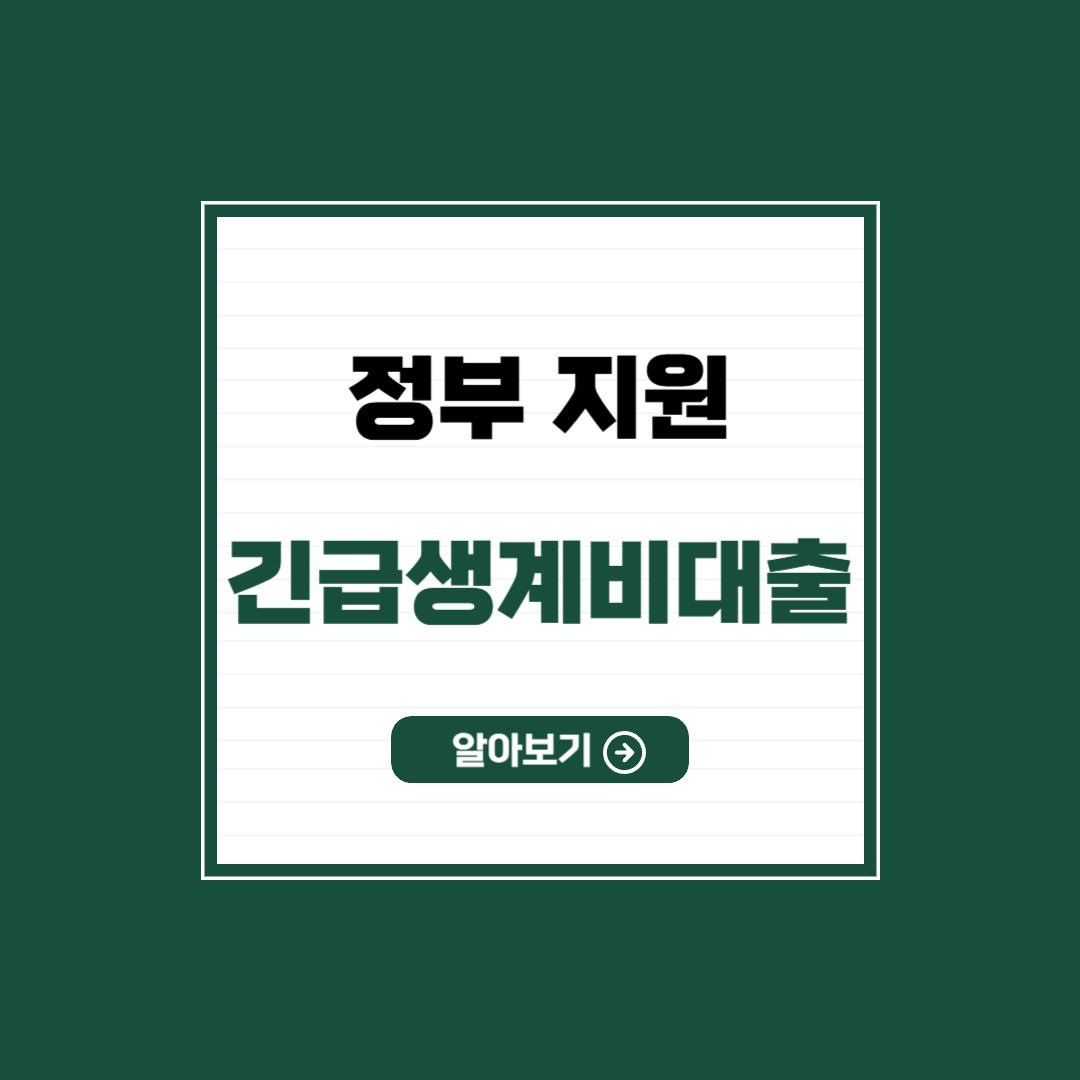 정부소액생계비대출