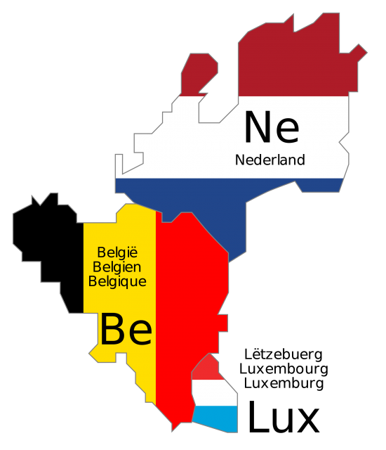 Benelux 지도