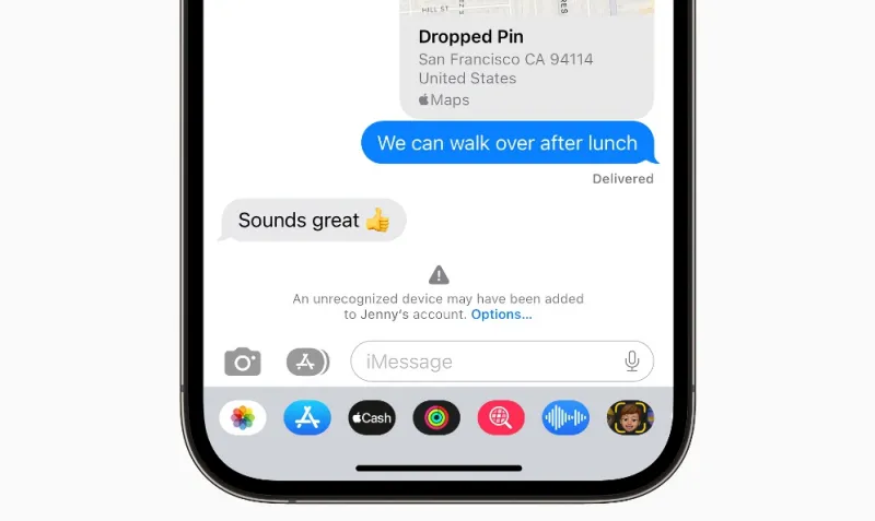 애플 아이폰 아이패드 iMessage 연락처 키 인증 기능